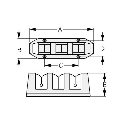 3 Rod Storage Rack - 325613-1 - 354-3256131F1