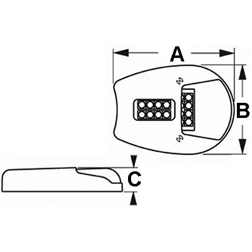 Seadog 405950 (2) Stainless 12V 180 Lumens 32 Led Side Mount Docking Lights | #8 Fastener - 405950-1 - 354-4059501F1