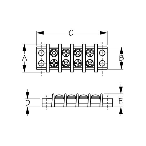 Sea-Dog 4266241 Terminal Block, 4 Gang - 426624-1 - 354-4266241F1