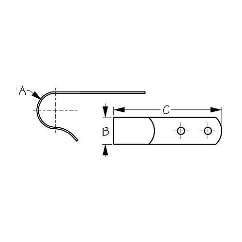 Ss Boat Hook Holder, 1-1/4