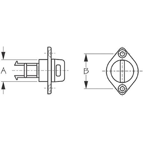Nylon Drain Plug - 520010-1 - 354-5200101F1