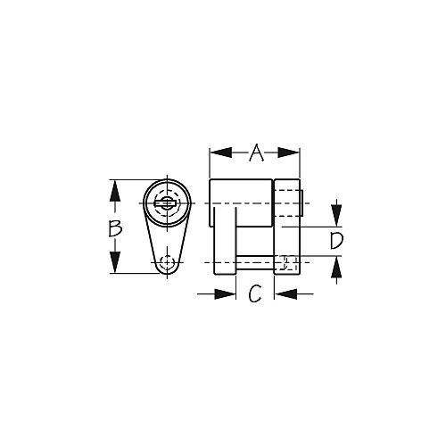 Coupler Lock - 751030-1 - 354-7510301F1