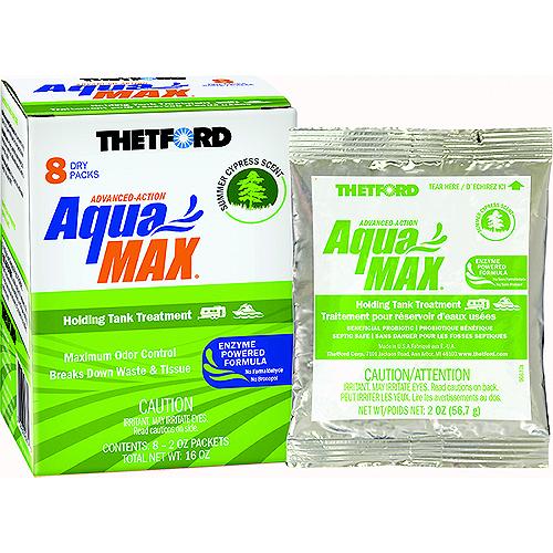 Thetford 96674 Aquamax® Holding Tank Treatment, 8-Pack 2Oz Dry Packets, Summer Cypress Sent - 96674 - 363-96674F1