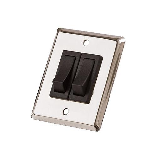 Seadog Wall Switch Panel W/2 Switches - 403020-1 - 354-4030201F1