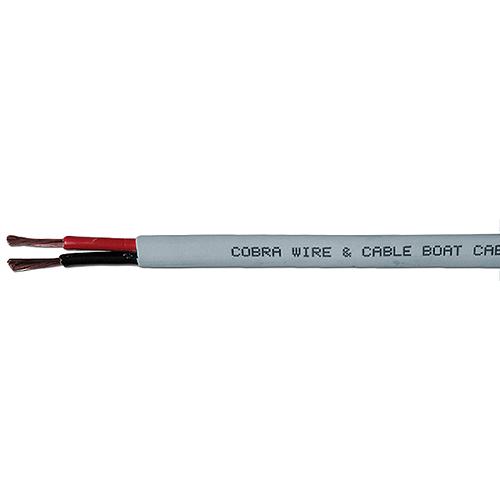 Cobra Wire B7G16B21100Ft Bare Copper Duplex Wire, 16/2, 100', Gray - B7G16B21100Ft - 446-B7G16B21100Ftf1