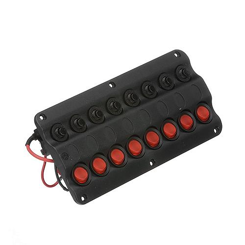 Seachoice Led 12V 8-Switch Distibution Panel, Pre-Wired, Boat Panel Mount - 12341 - 50-12341F1