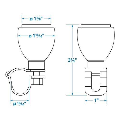 Seachoice Large Stainless Steel Turning Knob - 50-28491 - 50-28491F1