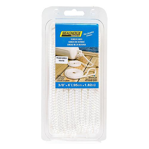 Seachoice 40921 Double Braided Nylon Fender Line 3/8