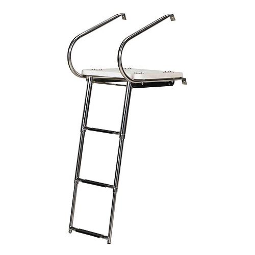 Seachoice Deluxe Universal Swim Platform With Slide Mount Telescoping Ladder - 71191 - 50-71191F1