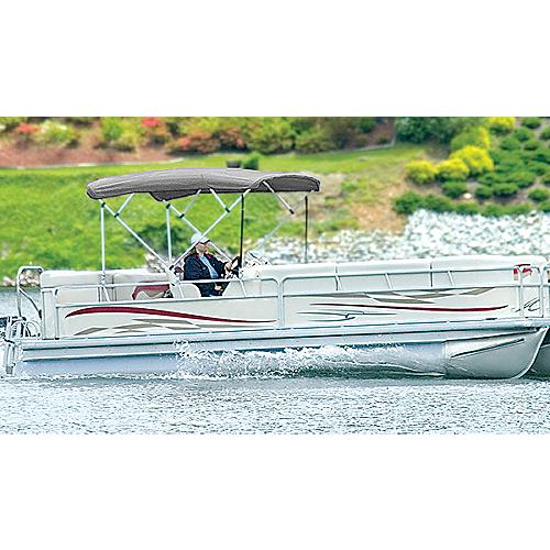 48 High 4 Bow Square Tube Pontoon Ups-Able Bimini Top, Burgandy Fabric Only - 510A08 - 500-510A08F1