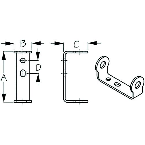 Sea-Lect K7482801 Trucourse™ Rudder Gudgeon, A:2-3/4