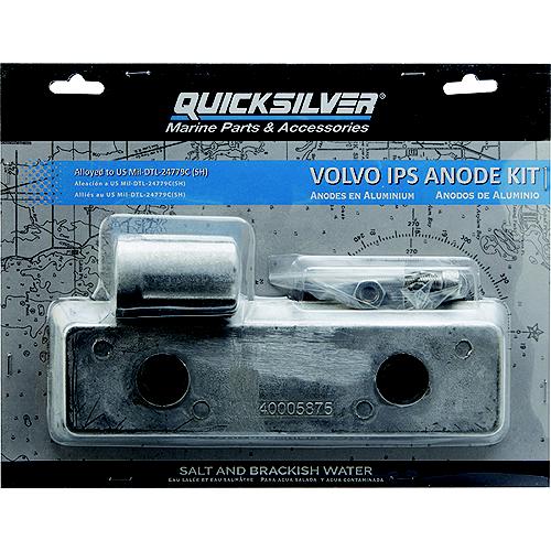 Quicksilver 97-8M6008012 Volvo Aluminum Anode Kit, Ips Stern Drive - 8M6008012 - 710-97-8M6008012F1
