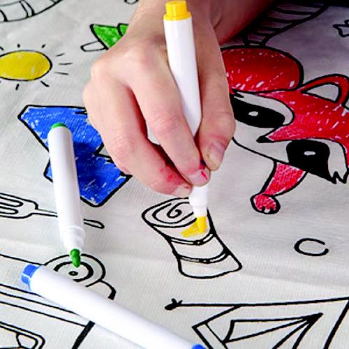 Lippert 2023051696 Vinyl Tablecloth With Bench Covers, Color Escape - 2023051696 - 804-2023051696F1