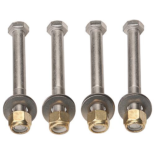 Seastar Jack Plate Mounting Bolt Kit (Includes 4 Each Stainless Steel Bolts, Brass Nylock Nuts And Washers) - Dk6145 - 861-Dk6145F1