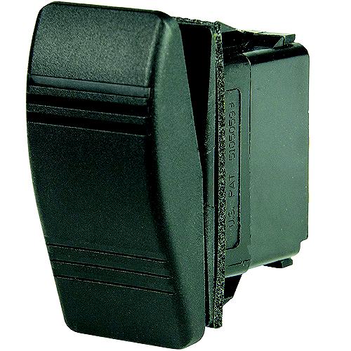 Bep 1001810 Weather Resistant Contura Rocker Switch, Off-(On), Dpst, 1/4