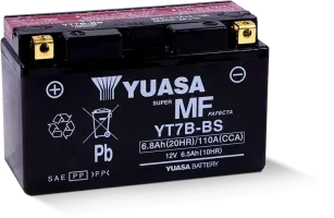 Yuasa Yuam62T7B Maintenance Free Battery - Fresh Pack - Yuam62T7B - 494-Yt7Bbsf1