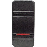 Contura Iii Illuminated Weather Resistant Illuminated Rocker Switch, Mom On/Off/On, Black - Rk19780 - 11-Rk19780F1