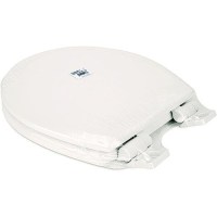 Camco 41727 Replacement Lid And Seat F/Premium Ceramic Rv Toilet 41715, Bone - 41727 - 17-41727F1