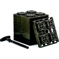 Camco 44521 Fasten 2 X 2 Leveling Blocks, Brown, 10/Pk - 44521 - 17-44521F1