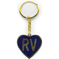 Camco 53288 Enamel Keychain, Rv Themed, Navy 