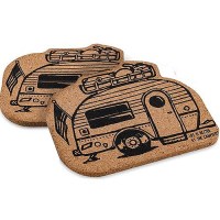 Camco 53384 Cork Coasters, 2/Pk - 53384 - 17-53384F1