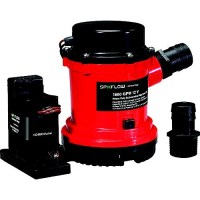 1600 Gph Heavy Duty Combo Bilge Pump W/Automatic Electromagnetic Switch, 12V - 01604-00 - 189-0160400F1