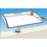 Magma Black And White Bait/Filet Mate Table With Built-In Ruler And Knife & Pliers Slots - Mount Is Not Included - T10-302B - 214-T10302Bf1