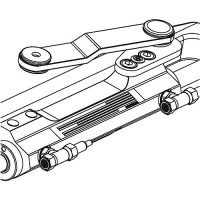 Uflex Uc128Ts2 Protech Front Mount Hydraulic Steering Cylinder, Starboard W/Offset Arm - Uc128Ts-2 - 216-Uc128Ts2F1