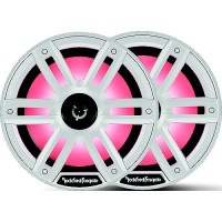 Rockford Fosgate M28H Color Optix™ Marine 2-Way Horn Speakers, White / Stainless - M2-8H - 227-M28Hf1