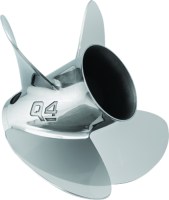 Quicksilver Q4 4-Blade Stainless Propeller W/Flo-Torq Hub, 14.6 X 23 Rh - 8M0103532 - 710-48-8M0103532F1