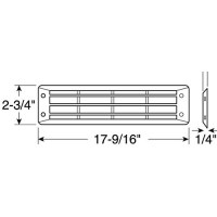 Attwood Louvered Vent Flush Mount-White - 1425-5 - 23-14255F1