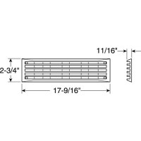 Louver Vent Venturi/White/Bulk - 1494F1 - 23-1494F1F1