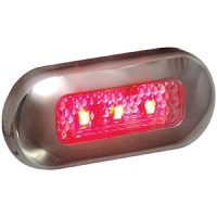 T-H Marine Led Oblong Courtesy Light With Stainless Steel Bezel - Led51824Dp - 232-Led51824Dpf1