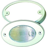 T-H Led Oval Light With Mounting Ring, White - Led-Ocl-2K-Dp - 232-Ledocl2Kdpf1