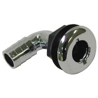 T-H Marine Brite Plate Chrome Plated 90 Degree Thru Hull For Hose - Th1290Cpdp - 232-Th1290Cpdpf1