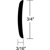 Taco A510104Tal12Da Alum Edge Trim 3/16 X 3/4 - A51-0104Tal12D-A - 236-A510104Tal12Daf1