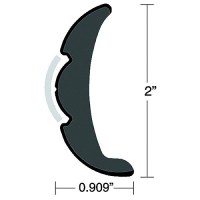 Rigid Vinyl Flex Core Rub Rail - V21-9906Bka60D - 236-V219906Bka60Df1