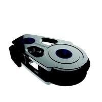 Lewmar 60Mm Synchro Block, Aluminum Footblock W/Jammer, Black, 5/16