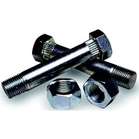 Tie Down Engineering Fluted Zinc Plated Shackle Bolts With Nuts For Use With Spring Hanger Brackets (2 Per Pack) - 86250 - 241-86250F1