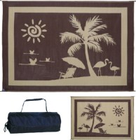 Ming'S Mark Bp8117 Brown & Beige 8' X 11' Beach Paradise Mat - Bp8117 - 672-Bp8117F1
