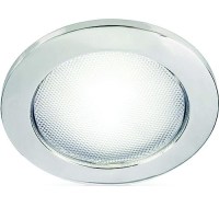 Hella 980631512 Euroled Touch 150 Multivolt 9-33V Dc Warm White Light, Polished Stainless Steel Rim - 980631512 - 265-980631512F1