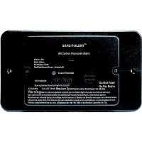 Safe-T-Alert 62542Bltr 62 Series Surface Mount Carbon Monoxide Alarm, Black With Trim Ring - 62-542-Bl-Tr - 270-62542Bltrf1