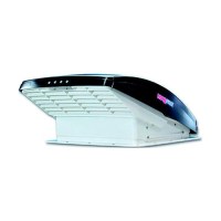 Maxxfan Deluxe 0005301K White Rv 4-Speed Fan W/Manual Opening & Rain Shield - 00-05301K - 278-0005301Kf1