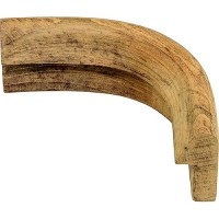 Whitecap 60833 Teak Rail Molding, Outside Corner - 60833 - 299-60833F1