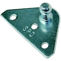 Zinc Plated Gas Lift Hardware, Flat Bracket, Pair - 1880 - 32-1880F1