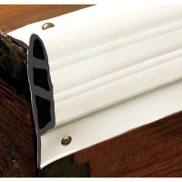 White, Medium Double Molded Vinyl Dock Edging. 10' Straight - 46062 - 32-46062F1