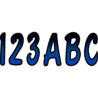 Hardline Series 200 Registration Kit, Cursive Font With Top To Bottom Color Gradations (Includes 4 Sets Of 3