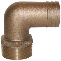 Groco Pthc Bronze Standard Flow 90° Pipe-To-Hose Adapter With Npt Thread - Pthc-1000 - 34-Pthc1000F1