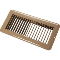 Jr Products Metal Floor Registers, Brown Undampered - 02-28995 - 342-0228995F1