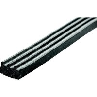 Jr Products 0630145 Ribbed Style Epdm Sponge Rubber Seal, 50' - 06-30145 - 342-0630145F1